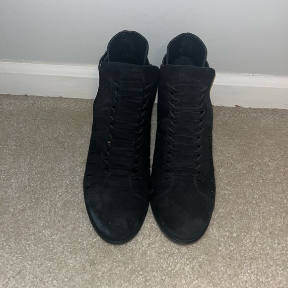 Sam Edelman Pierson Black Suede Strappy Booties, 10 LIKE NEW - Picture 4 of 5